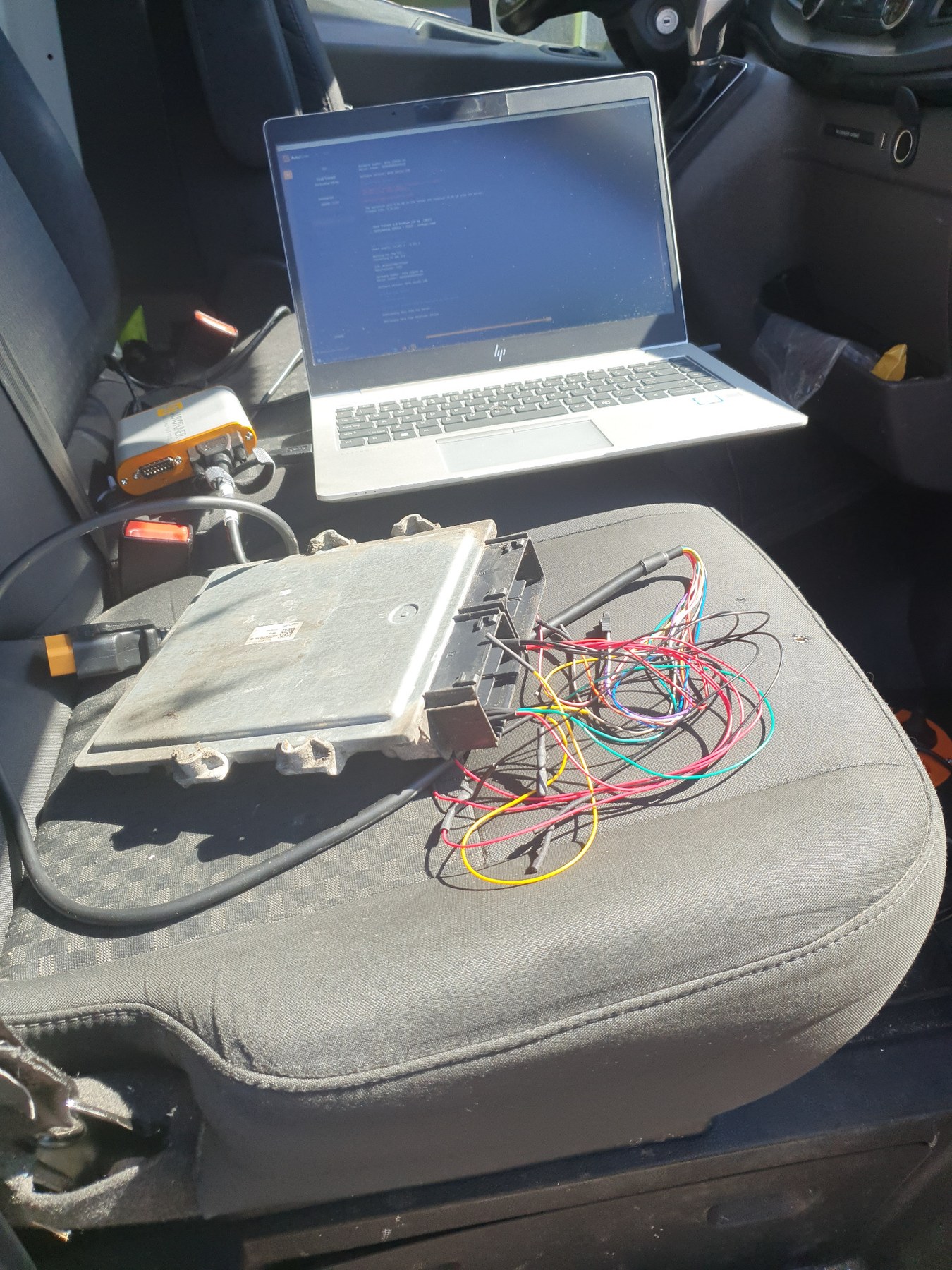 Siemens SID212 ECU uit Ford Transit tijdens unlock op locatie